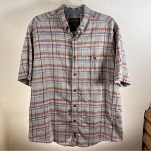 WOOLRICH Button-Down Shirt w/Short Sleeves. Button Pocket w/Pen Slot. Size XL